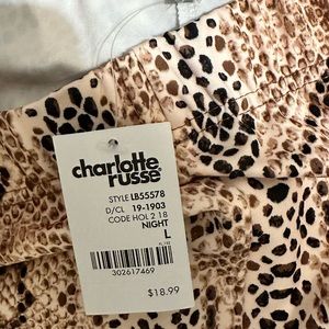 Women’s snakeskin print leggings, size Large, Charlotte Russe